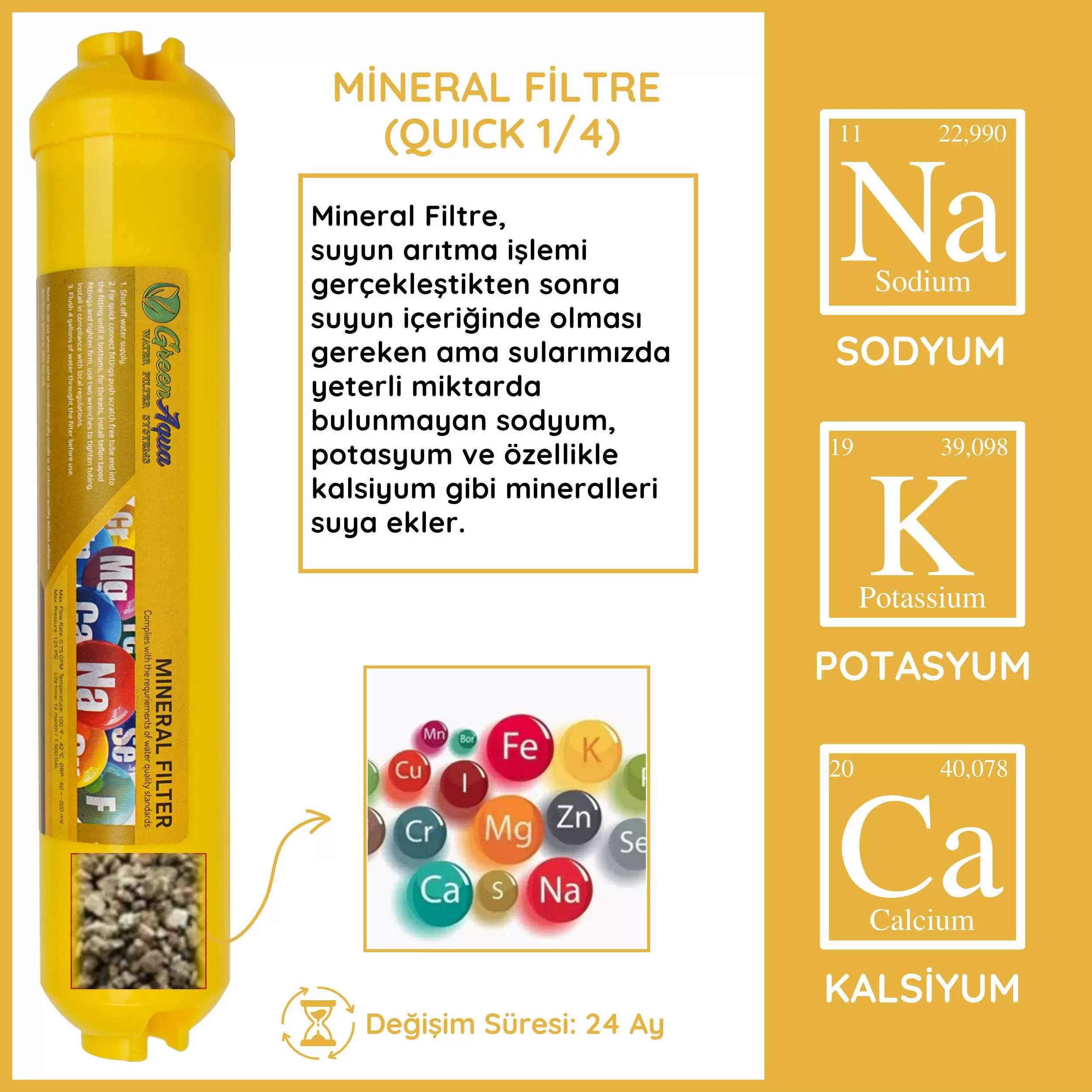Dişli Sarı Mineral Filtre - Görsel 4